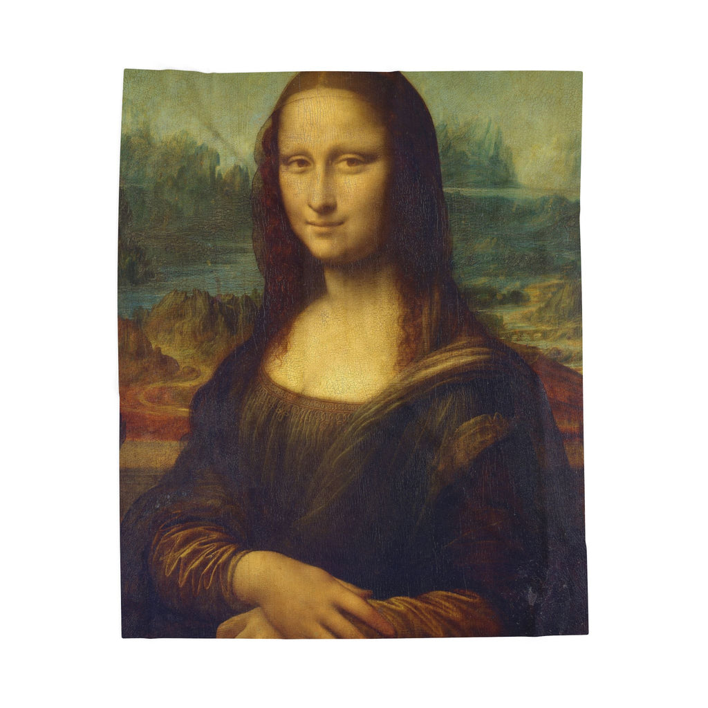 Mona Lisa Velveteen Plush Blanket