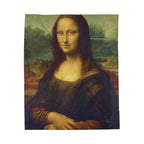 Mona Lisa Velveteen Plush Blanket