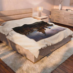 Washington Crossing the Delaware Velveteen Plush Blanket
