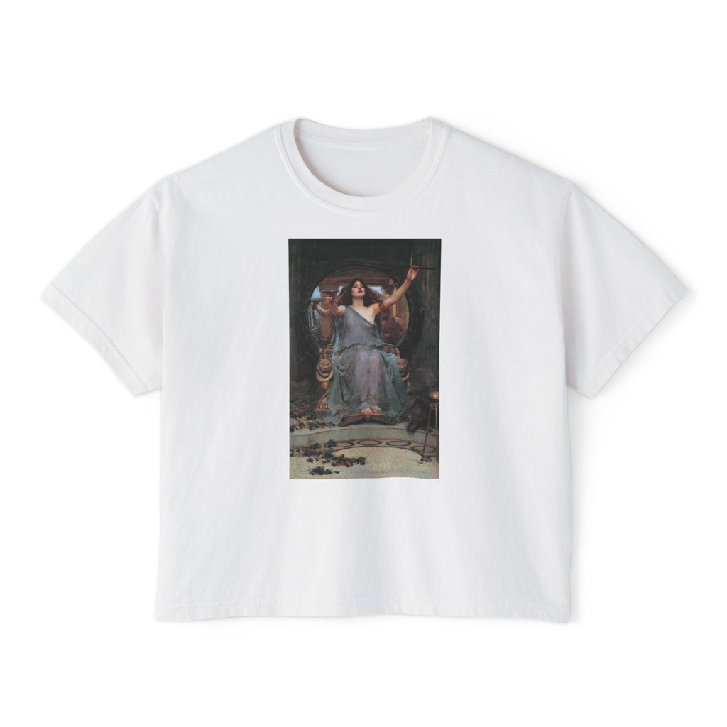 Circe's Offering Boxy Tee in White