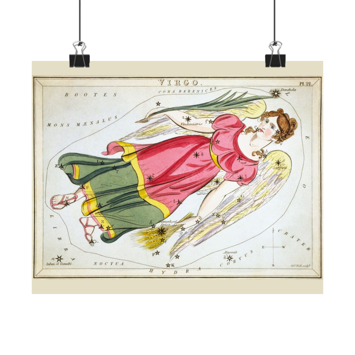 Sidney Hall 'Virgo' Poster