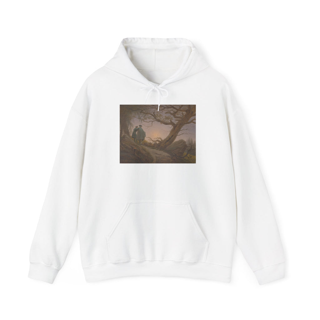 Two Men Contemplating the Moon Hoodie