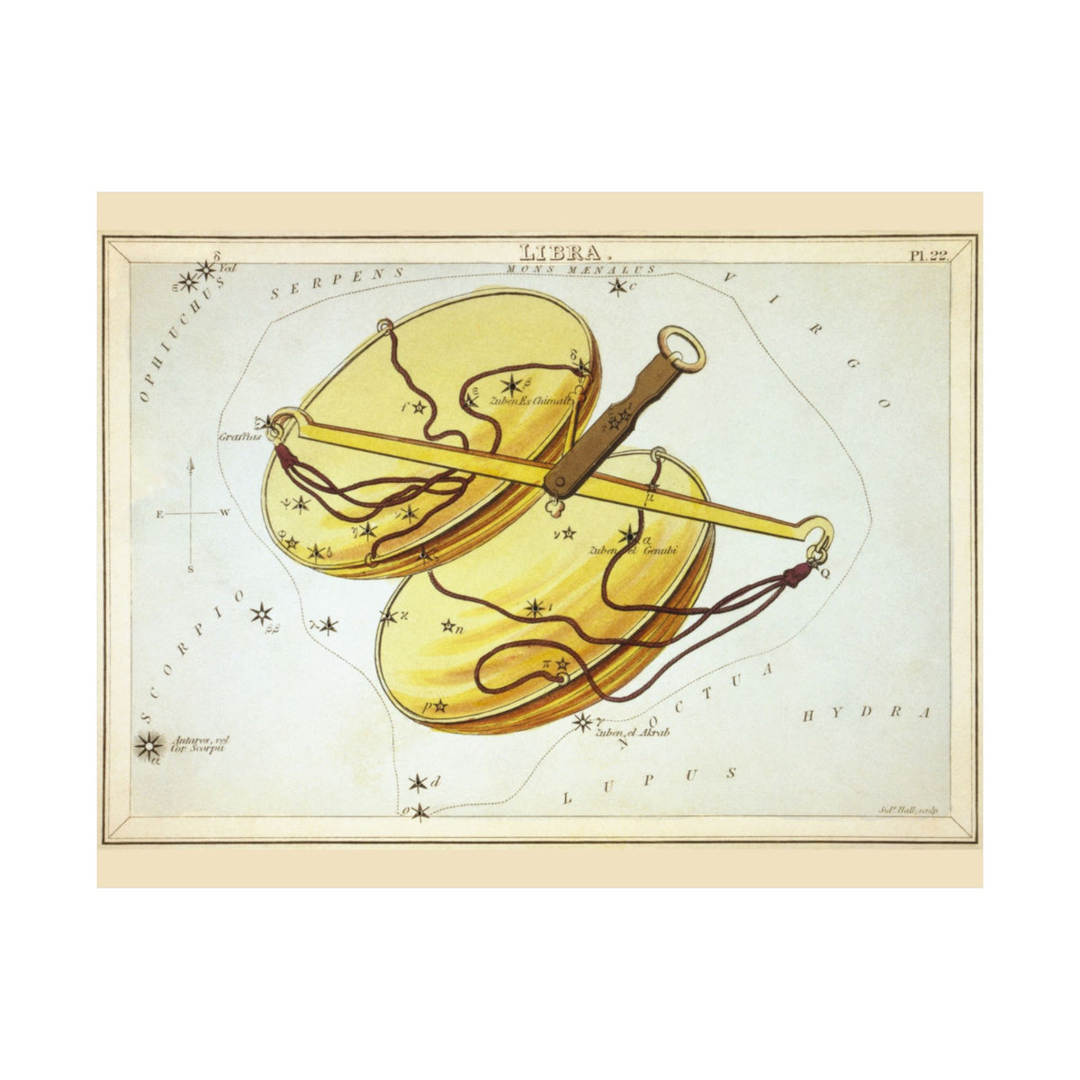 Sidney Hall 'Libra' Poster