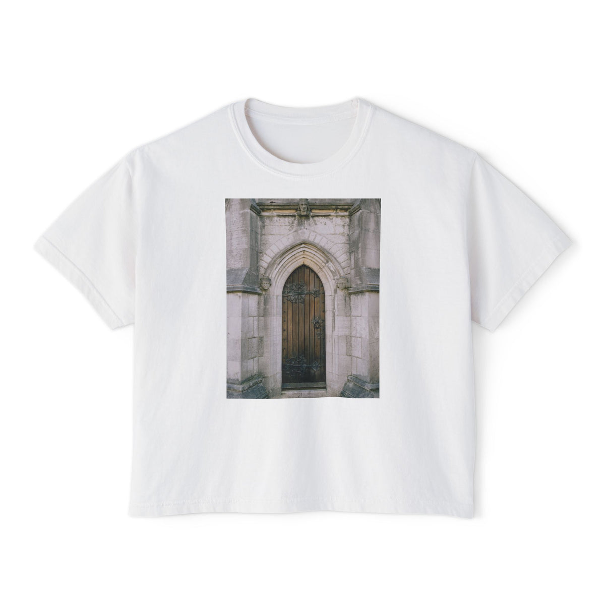 The Door Boxy Tee in White