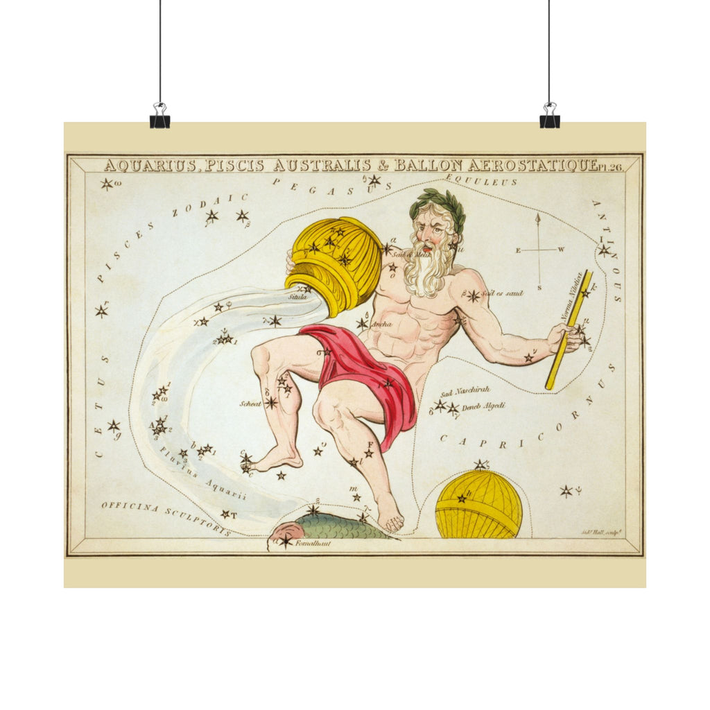 Sidney Hall 'Aquarius' Poster