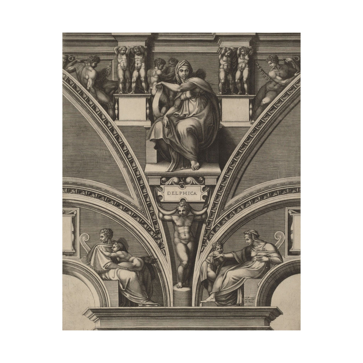 Giorgio Ghisi 'The Delphic Sibyl' Poster