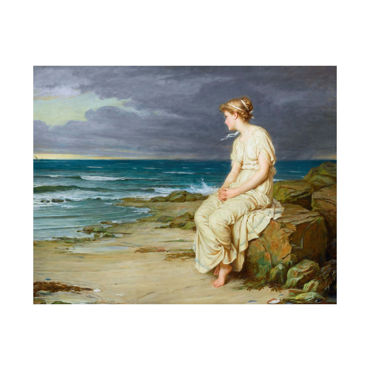 John William Waterhouse 'Miranda' (1875) Poster