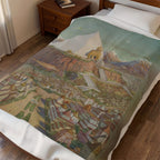 The Atlantean Temple Velveteen Plush Blanket