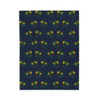 Heraldic Merlion Pattern Velveteen Plush Blanket