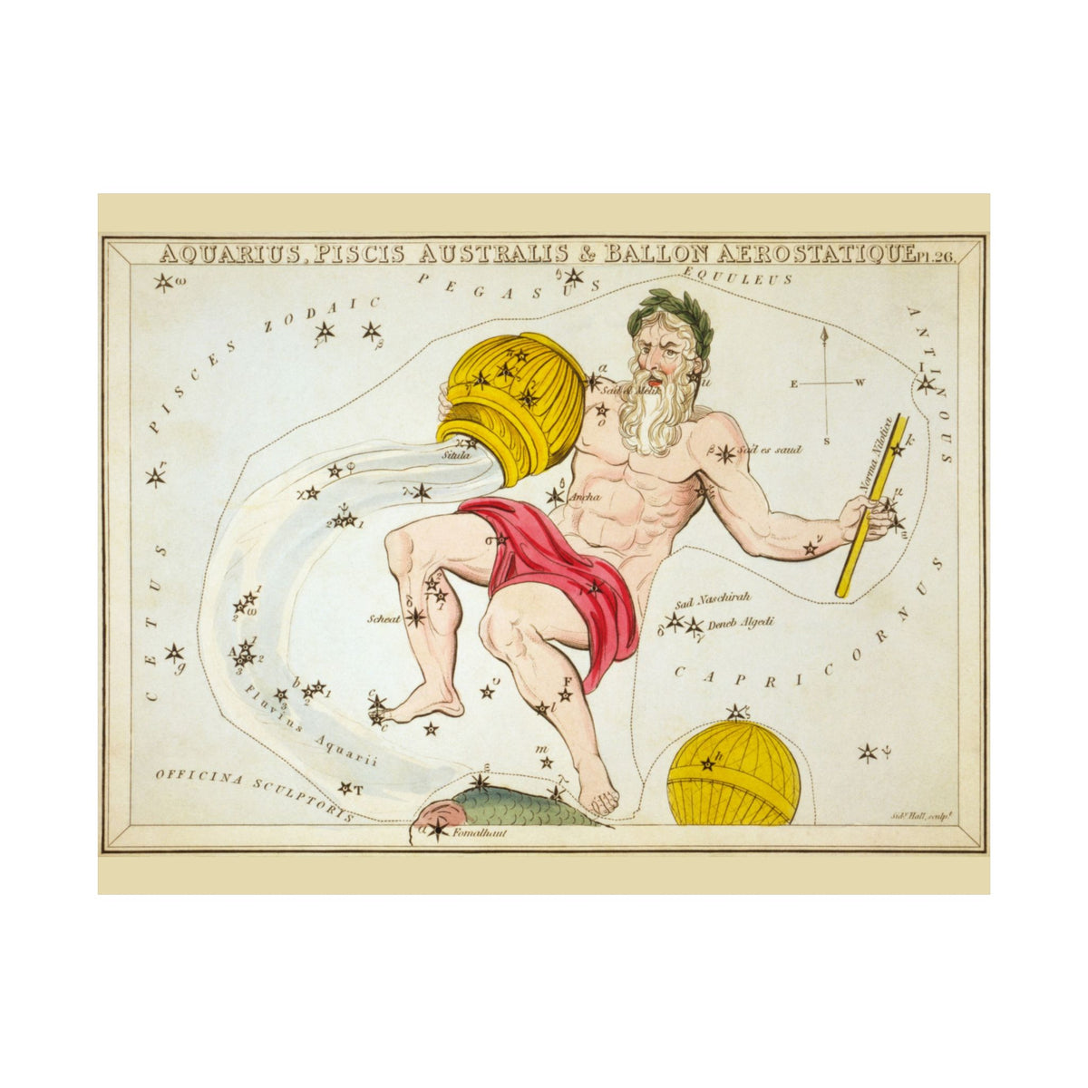 Sidney Hall 'Aquarius' Poster