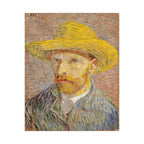 Vincent van Gogh 'Self-Portrait with a Straw Hat' Poster
