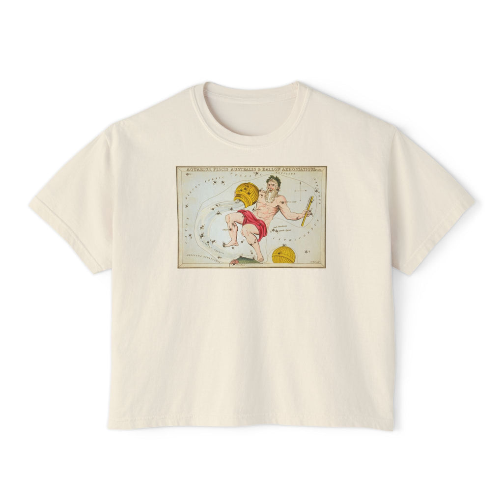 Aquarius Zodiac Boxy Tee