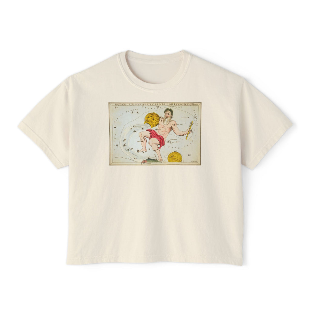 Aquarius Zodiac Boxy Tee
