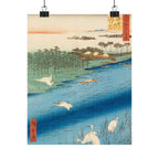 Hiroshige 'Sakasai Ferry' Poster
