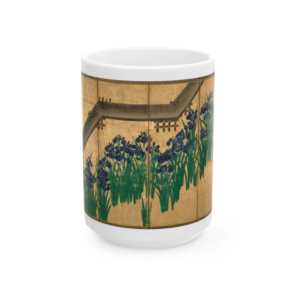 Ogata Kōrin 'Irises at Yatsuhashi' Mug