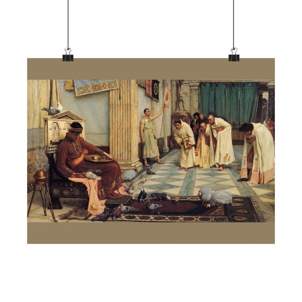 John William Waterhouse 'The Favourites of the Emperor Honorius' Poster