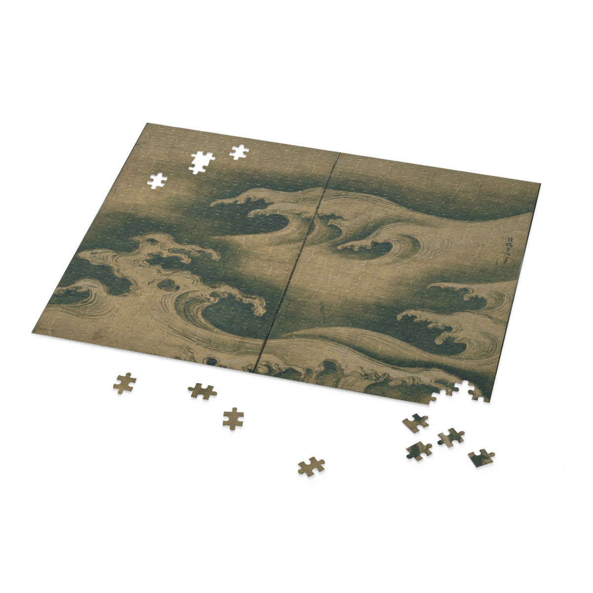 Ogata Kōrin 'Rough Waves' Jigsaw Puzzle