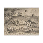 Pieter van der Heyden 'Big Fish Eat Little Fish' Poster