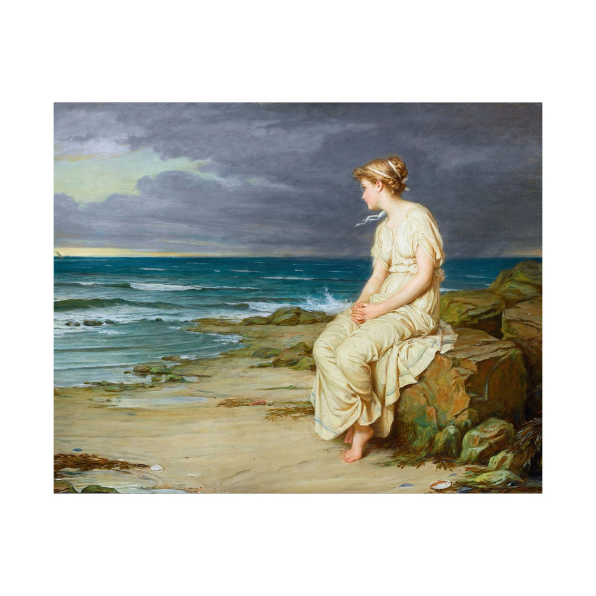 John William Waterhouse 'Miranda' (1875) Poster