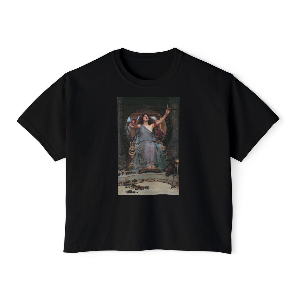 Circe's Offering Boxy Tee in Black