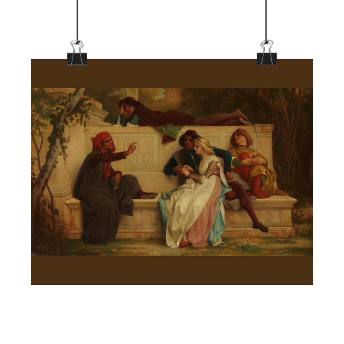 Alexandre Cabanel 'Florentine Poet' Poster