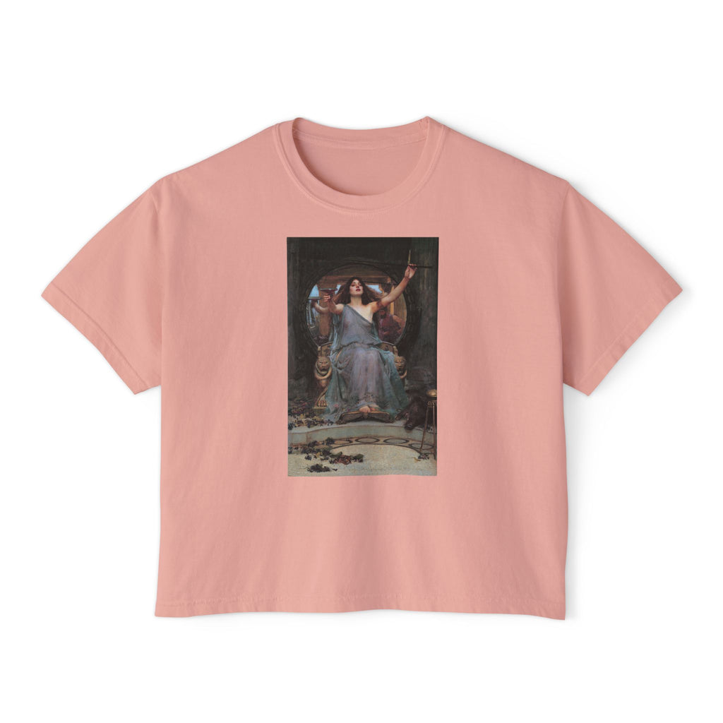 Circe's Offering Boxy Tee in Peachy