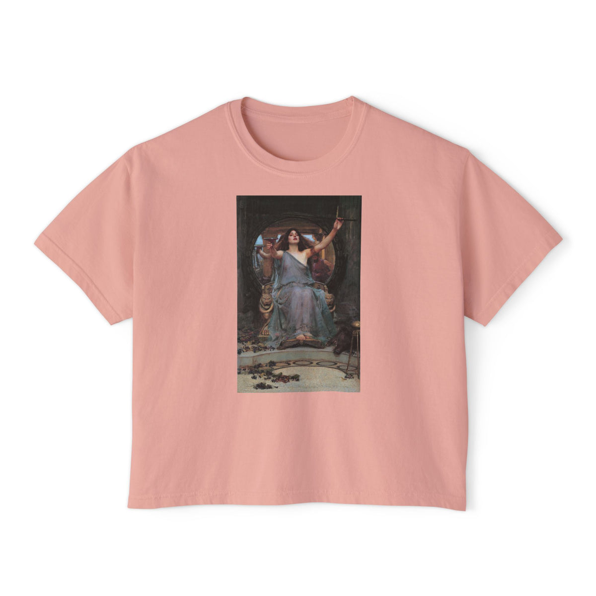 Circe's Offering Boxy Tee in Peachy