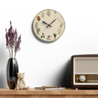 Birth Flower Botanical Wall Clock