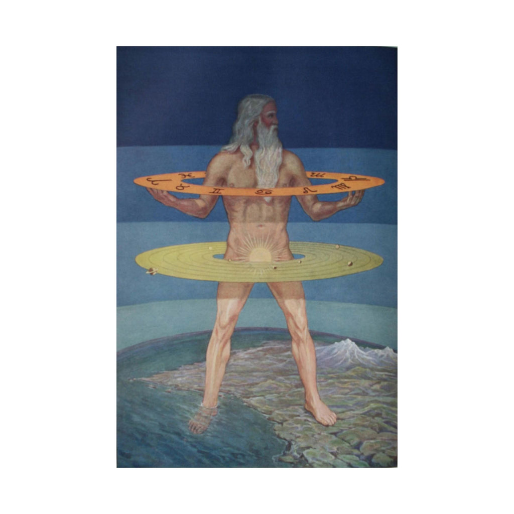 Grand Man of the Zohar Poster: Kabbalah Cosmic Human Art Print