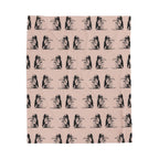 Sad Crow Pattern Velveteen Plush Blanket