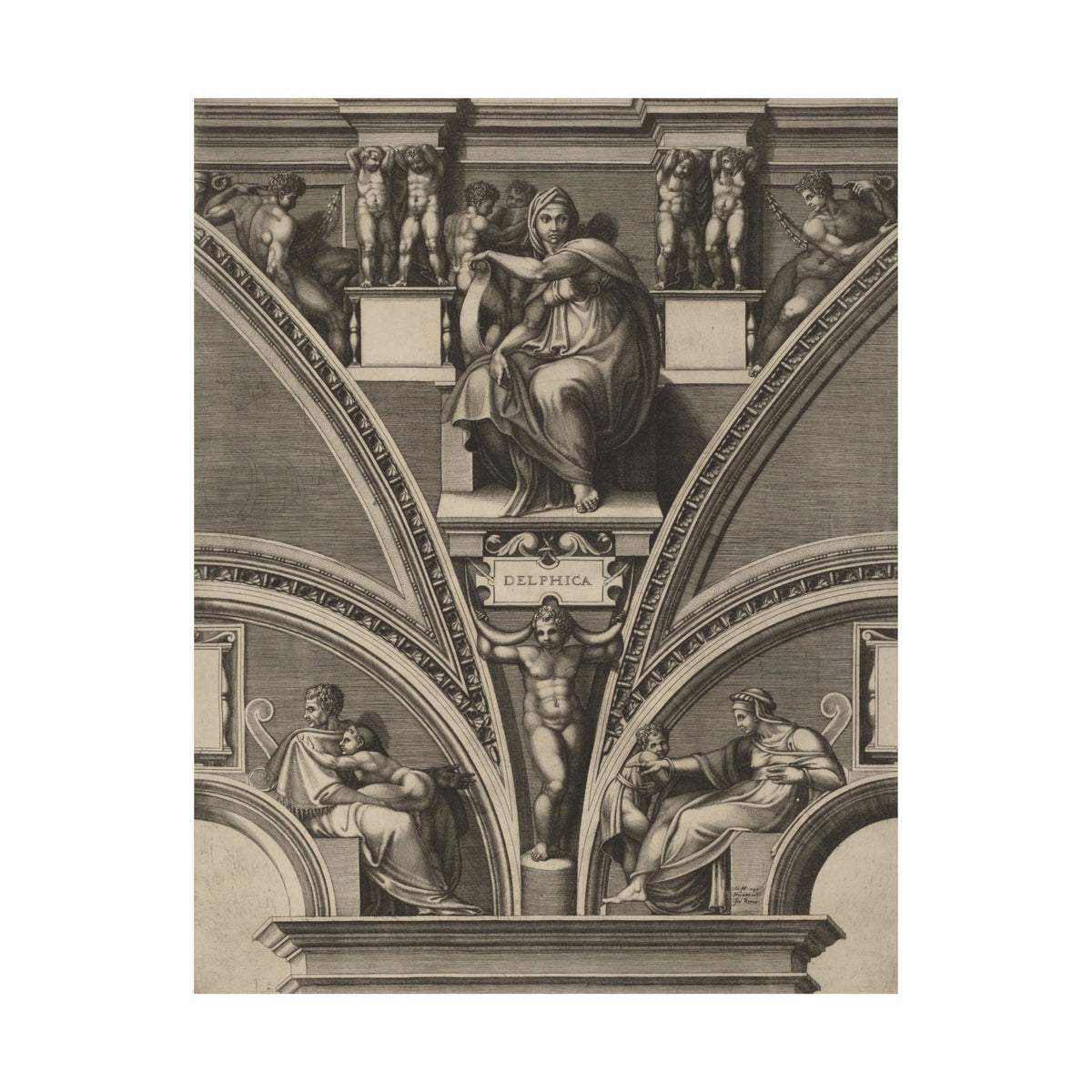 Giorgio Ghisi 'The Delphic Sibyl' Poster