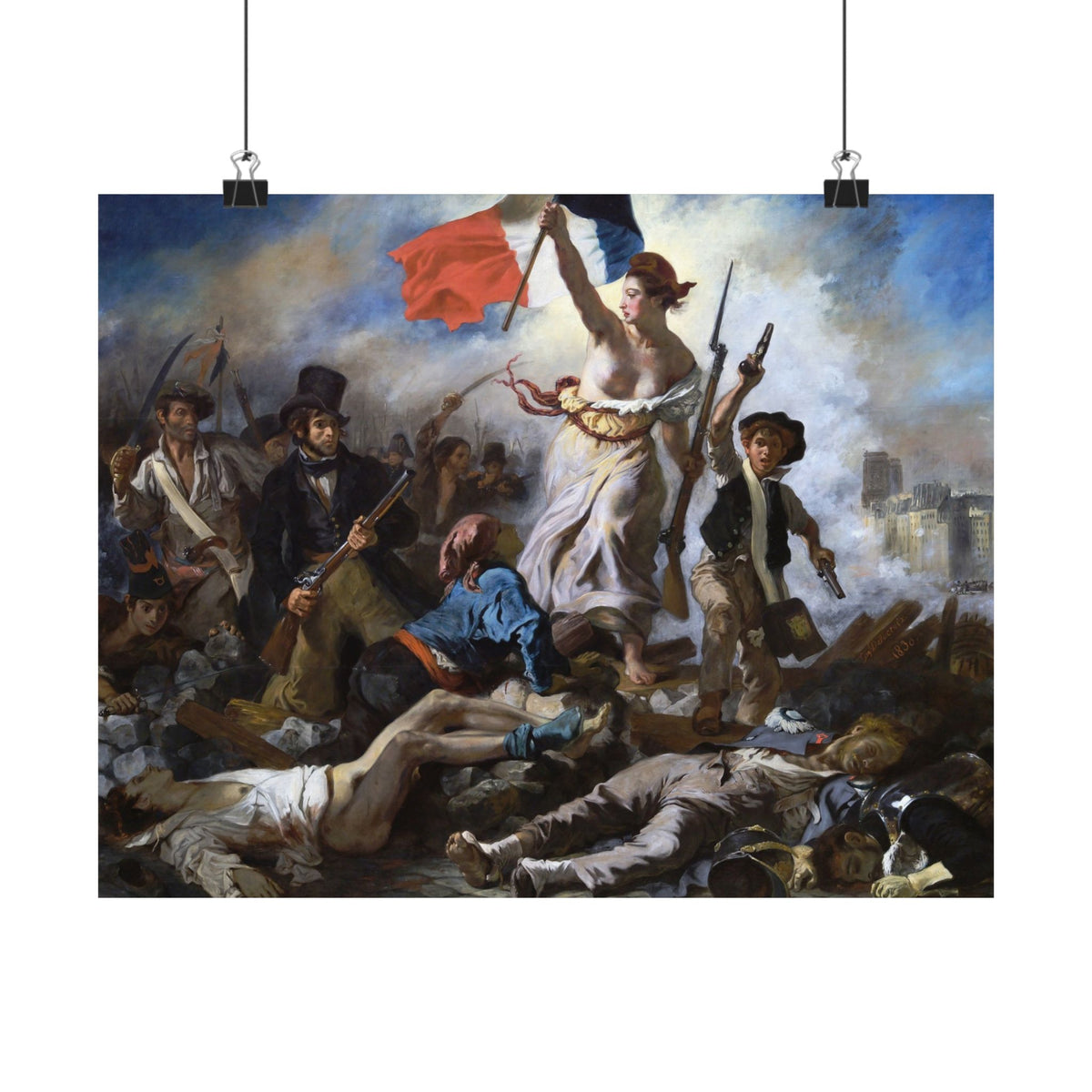 Eugène Delacroix 'Liberty Leading the People' Poster
