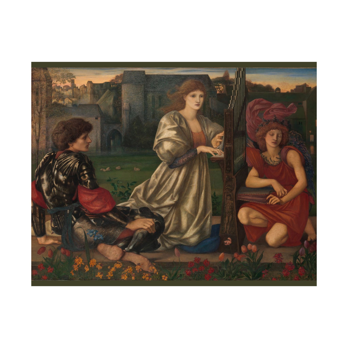 Edward Burne-Jones 'The Love Song' Poster