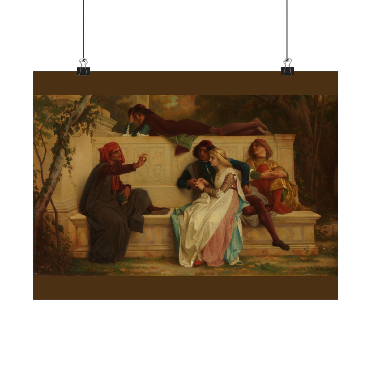 Alexandre Cabanel 'Florentine Poet' Poster