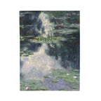 Water Lilies Velveteen Plush Blanket