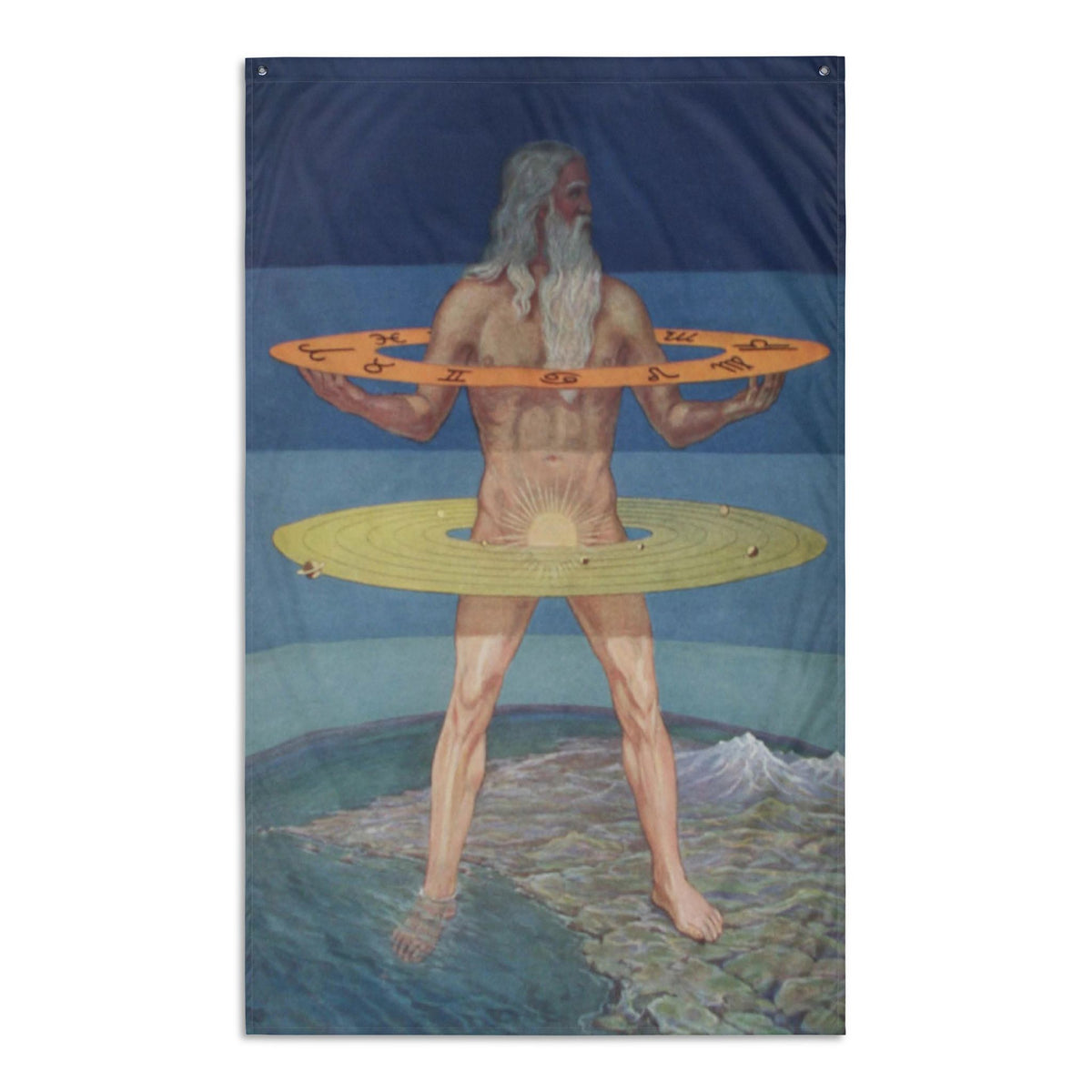 Grand Man of the Zohar Banner Flag: Knapp Hanging Wall Flag, 34.5 x 56 in