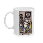 Death tarot card mug, Rider-Waite-Smith design, ceramic 11oz/15oz, view 2