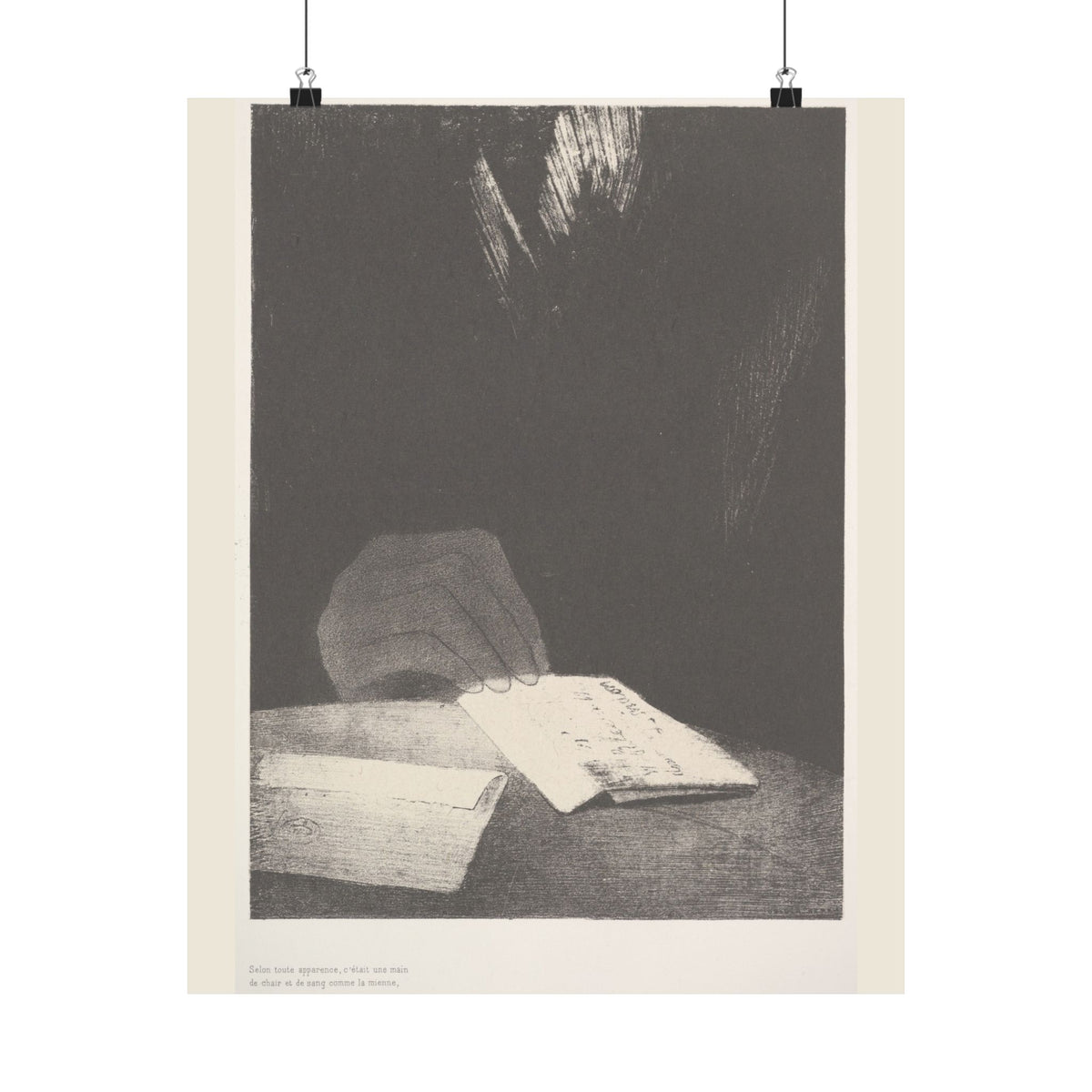 Odilon Redon 'To All Appearances, It Was a Hand of Flesh and Blood' Poster