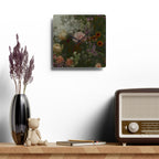 Moody Garden Bouquet Floral Wall Clock