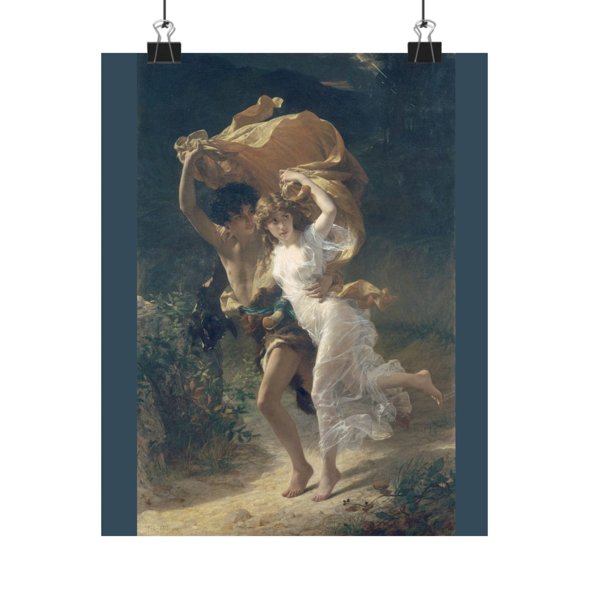 Pierre-Auguste Cot 'The Storm' Poster