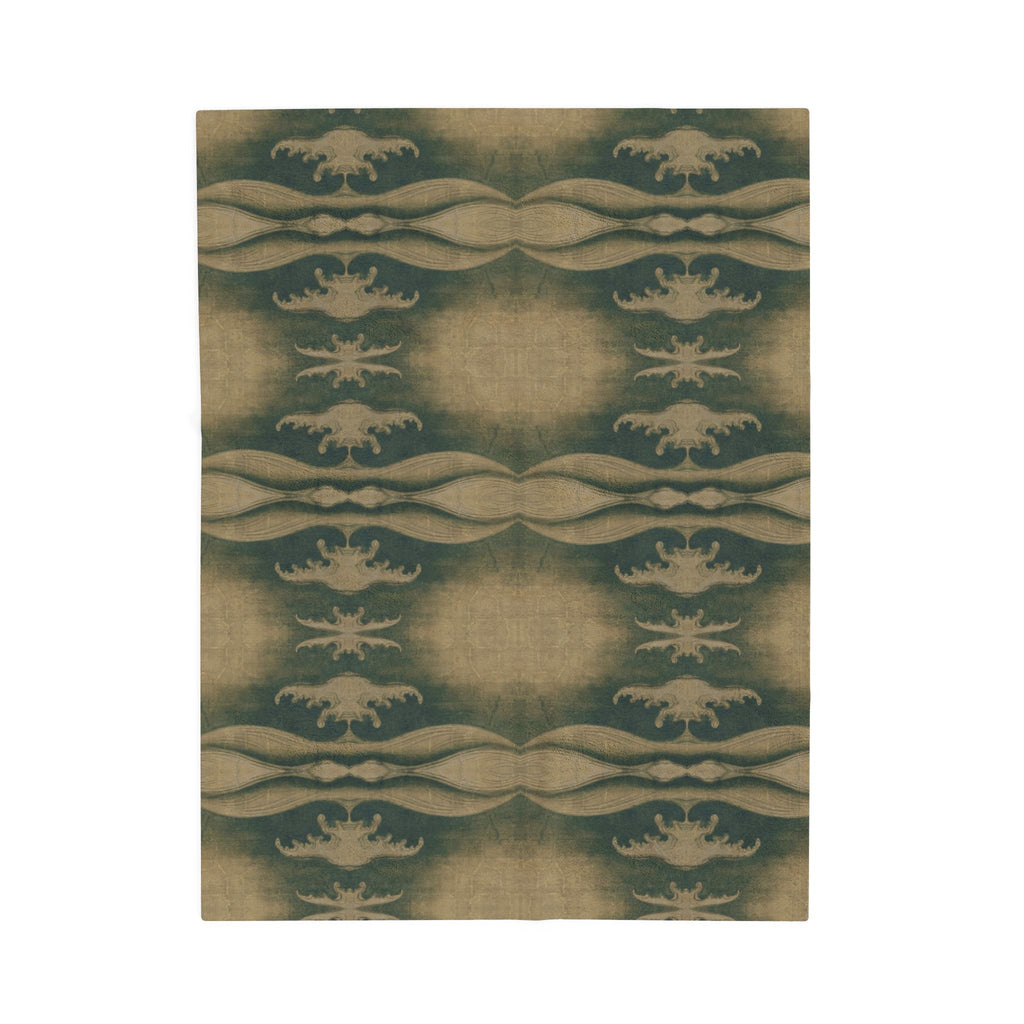 Rough Waves Pattern Velveteen Plush Blanket