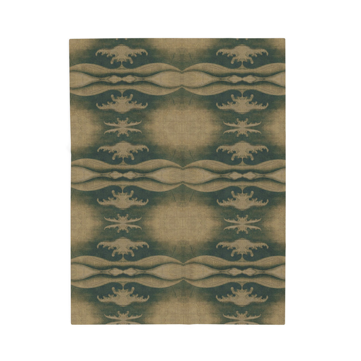 Rough Waves Pattern Velveteen Plush Blanket