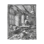 Saint Jerome in His Study Velveteen Plush Blanket
