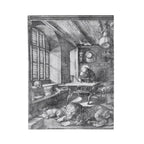 Saint Jerome in His Study Velveteen Plush Blanket