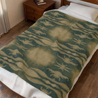 Rough Waves Pattern Velveteen Plush Blanket