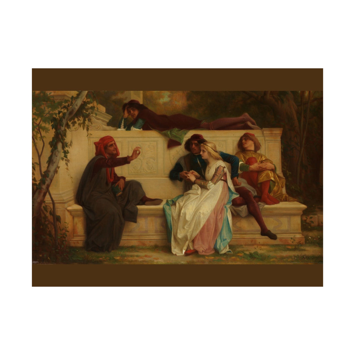 Alexandre Cabanel 'Florentine Poet' Poster