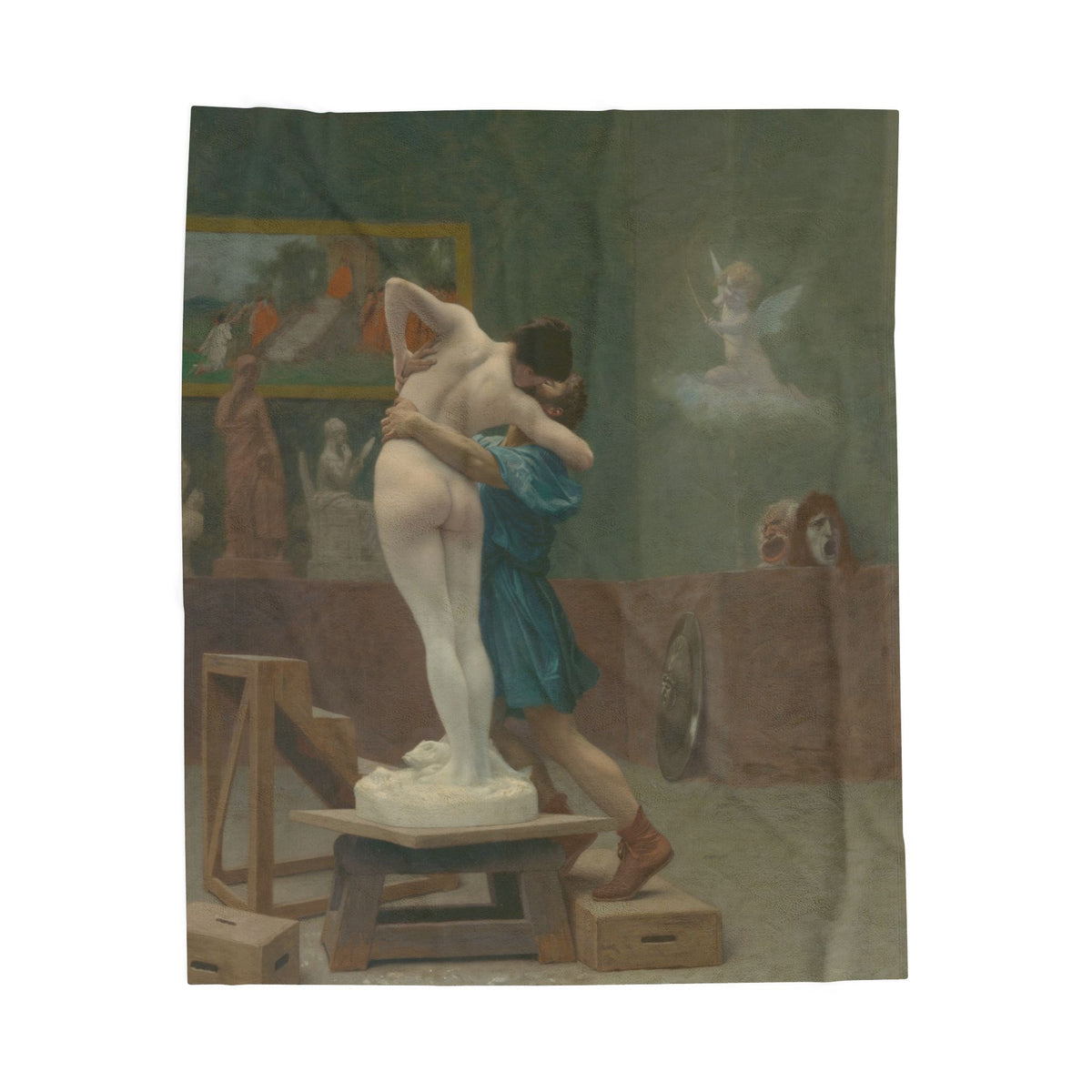 Pygmalion and Galatea Velveteen Plush Blanket