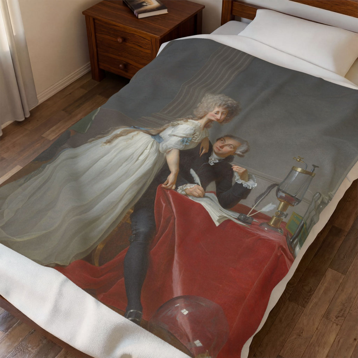 Antoine Laurent Lavoisier and Marie Anne Lavoisier Velveteen Plush Blanket