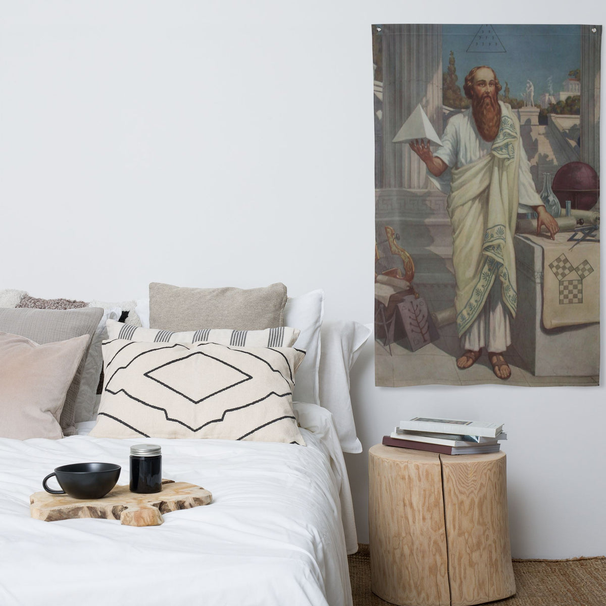 Pythagoras Banner Flag: Knapp Hanging Wall Flag, 34.5 x 56 in