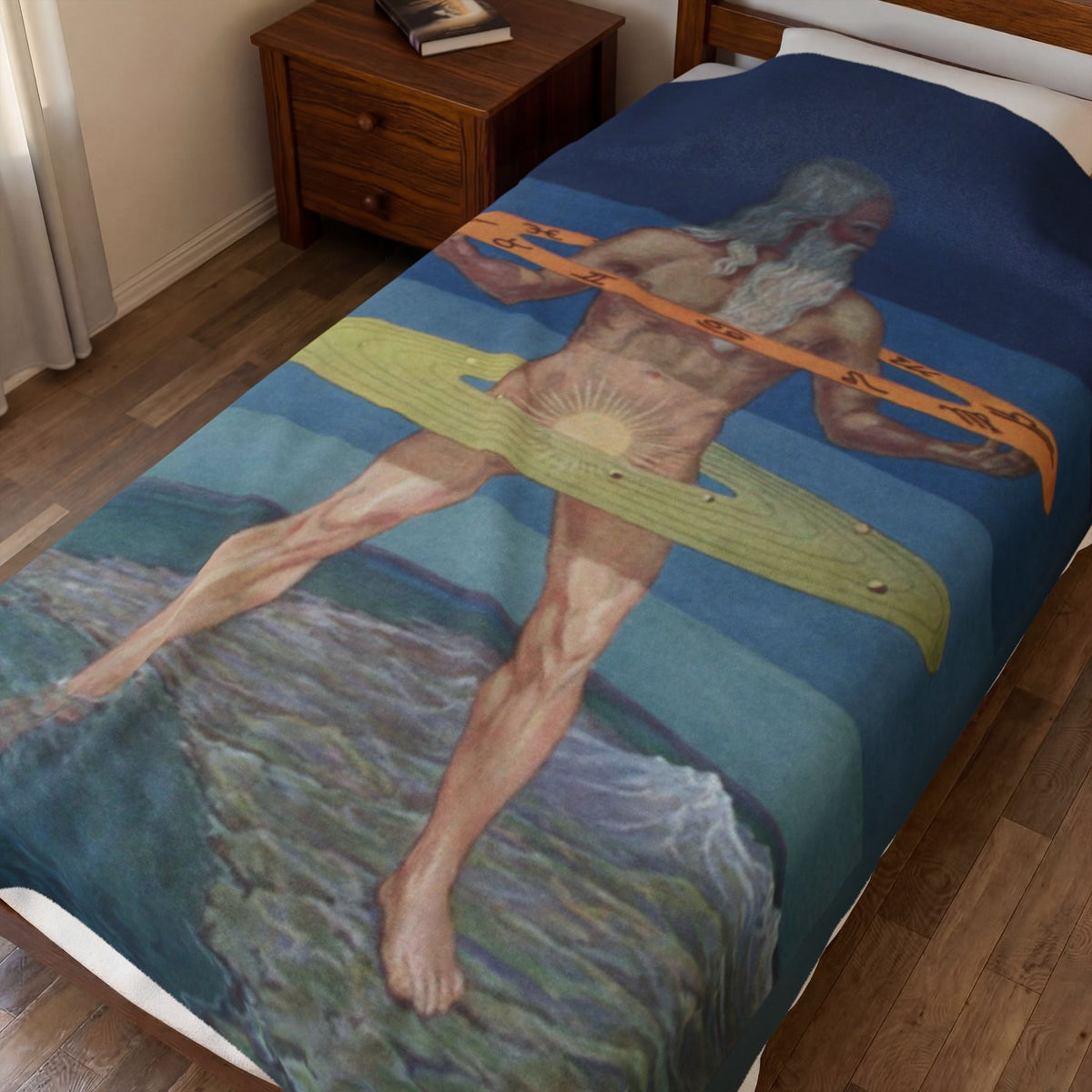 The Grand Man of the Zohar Velveteen Plush Blanket